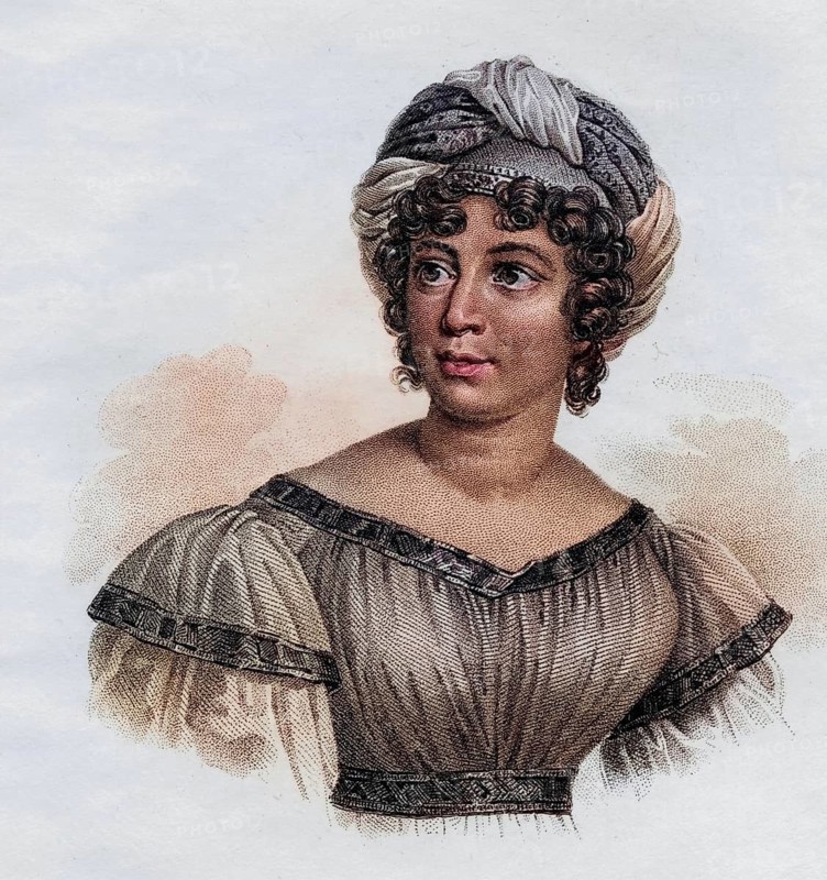 Anne-Louise-Germaine Baroness von Stael-Holstein or Madame de Stael (sta:l), née Necker (born 22 April 1766 in Paris, died 14 July 1817), was a French writer from the Republic of Geneva, Historical, digitally restored reproduction from a 19th century original, Record date not stated