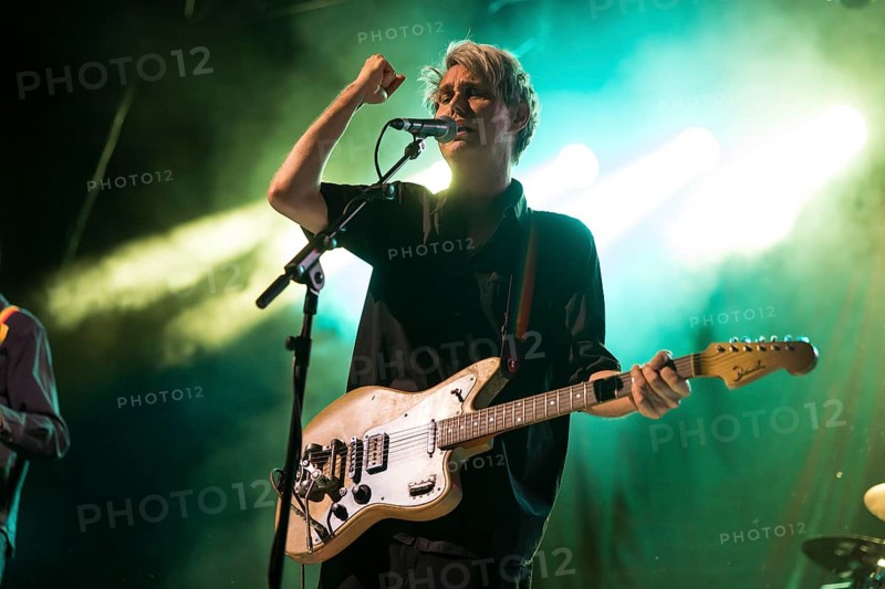 Dirk von Lowtzow, singer and guitarist of Tocotronic live on Golden Years Tour 2025 in Berlin's Columbiahalle on 19 April 2025