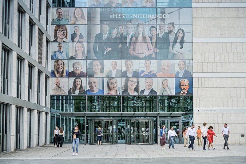 R+V Versicherung, Head Office, Raiffeisenplatz, Hesse, Germany, Europe