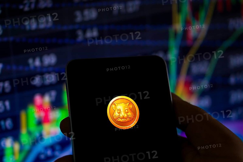 Hamster Kombat telegram bot on smartphone screen. Hamster Kombat is a viral Telegram based crypto game for earn HMSTR tokens by managing a virtual crypto exchange