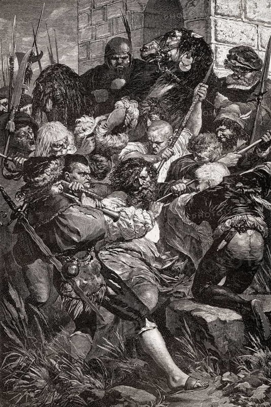 The capture of Count Helfenstein, city of Weinsberg, German Peasants' War, 16th April 1525