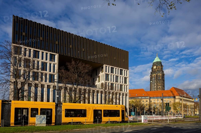 The Stadtforum will be built on Ferdinandplatz by 2025. The two divisions of Urban Development, Construction, Transport and Real Estate and Environment and Climate, Law and Order with their offices as well as the Office for Economic Development will move into the new administrative building of the state capital of Dresden. Dresden, Saxony, Germany, Europe