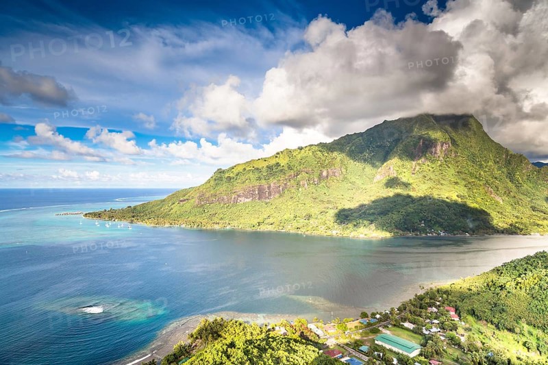 Moorea Island in the French Polynesia
