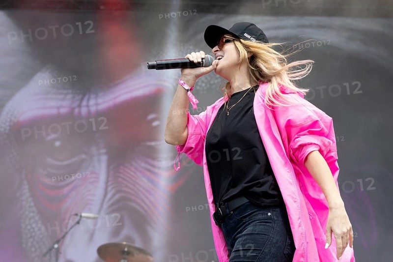 Adenau, Germany, 7 June 2024: Guano Apes with singer Sandra Nasic play at Rock am Ring. The festival takes place at the Nürburgring race track near the town of Adenau from 7 to 9 June 2024, Europe