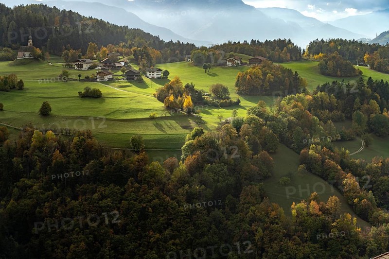 Landscape near St. Konstantin, Fiè allo Sciliar, South Tyrol, Italy, Europe