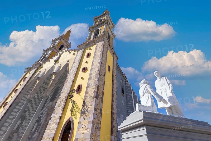 Immaculate Conception catholic Cathedral in Mazatlan historic colonial city center near Malecon and hotel zone