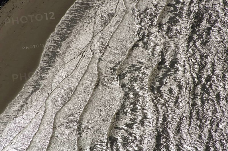 Wave, water, beach, North Sea, Elbe, Schleswig-Holstein, Lower Saxony, Hamburg, aerial view