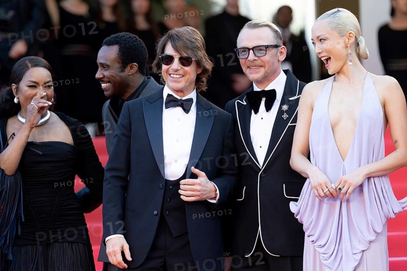 Cannes, France - 14.5.2024: Angela Bassett, Tom Cruise, Simon Pegg and Pom Klementieff during the red carpet for MISSION: IMPOSSIBLE - THE FINAL RECKONING during the 78th Cannes International Film Festival. The film festival takes place from 13 to 24 May 2025