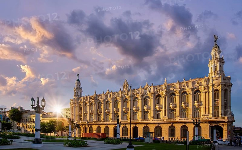 Havana Gran Theater (Gran Teatro de La Habana), a home to the Cuban National Ballet located in front of El Capitolio in Old Havana City Center (Havana vieja)