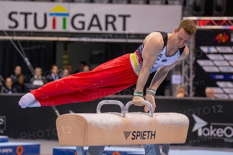 EnBW DTB-Pokal Stuttgart 2025, Mixed Cup***Nils Dunkel Germany on pommel horse