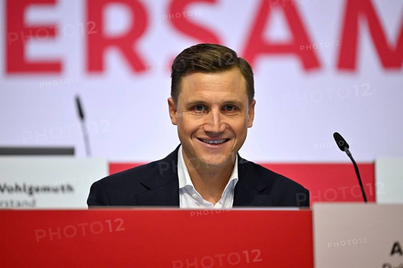 Member of the Executive Committee Andreas Grupp VfB Stuttgart smiles, General Meeting VfB Stuttgart 2025, Hanns-Martin-Schleyer-Halle, Stuttgart, Baden-Württemberg, Germany, Europe