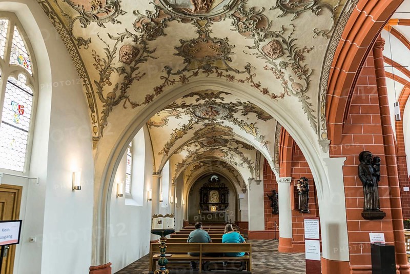 Interior view, Church of St Gangolf, Trier, Rhineland-Palatinate, Germany, Europe