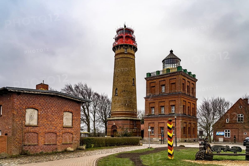 Lighthouses at Cape Arkona, Ruegen Island, Mecklenburg-Western Pomerania, Germany, Europe