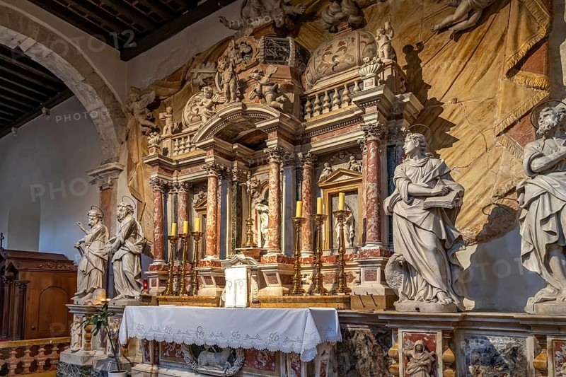 Altar of the Cathedral of St Anastasia in Zadar, Croatia, Europe