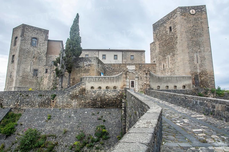 The castle of Melfi, the Castello di Melfi, is a medieval fortress in the southern Italian province of Potenza. Melfi, Basilicata, Southern Italy, Southern Europe