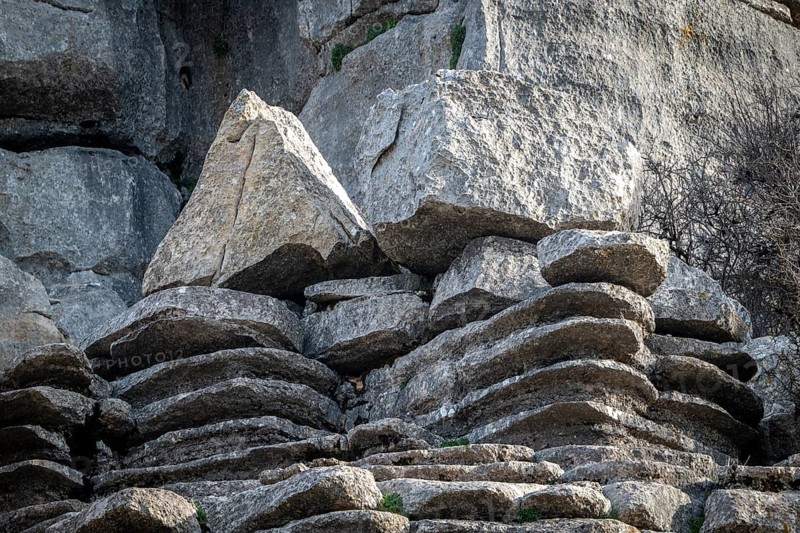 Bizarre limestone rock formations, El Torcal nature reserve, Torcal de Antequera, Malaga province, Andalusia, Spain, Europe