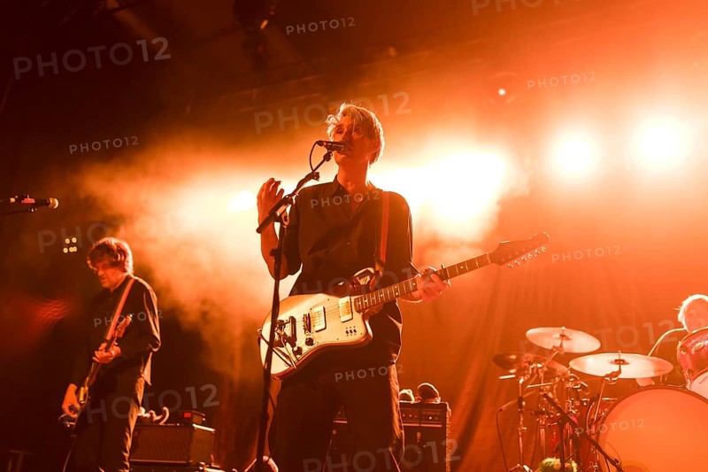 Dirk von Lowtzow, singer and guitarist of Tocotronic live on Golden Years Tour 2025 in Berlin's Columbiahalle on 19 April 2025