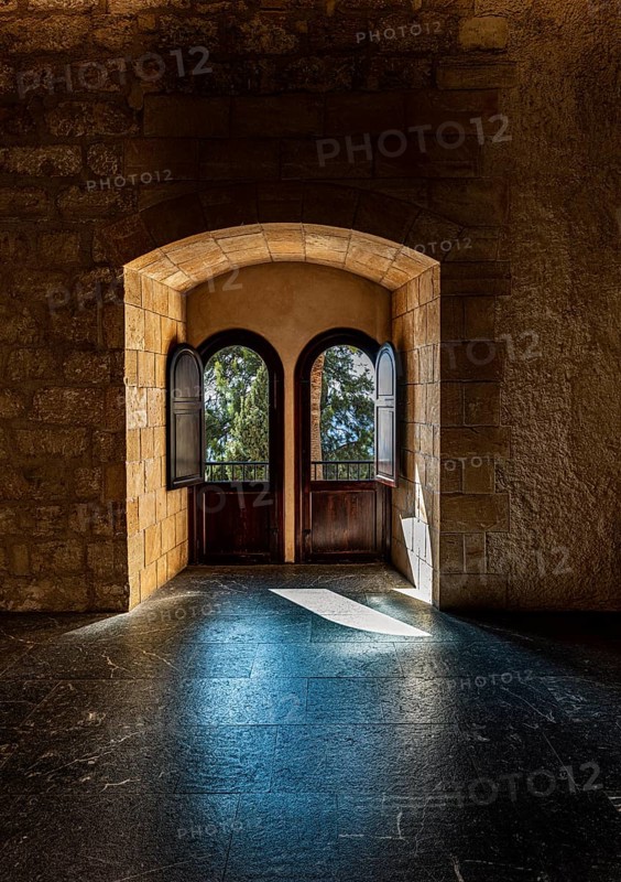 Interior design, Royal Palace Alumdaina, Palma de Majorca, Spain, Europe