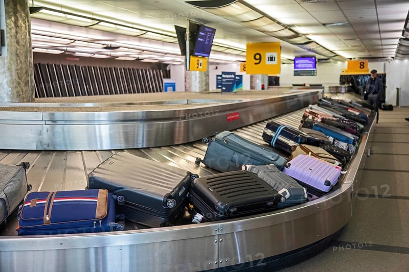 Denver, Colorado - A baggage claim carousel at Denver International Airport