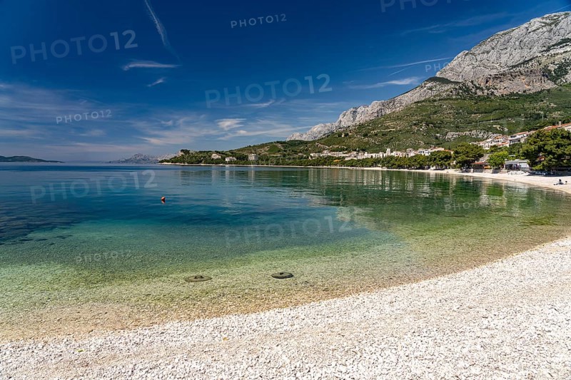 The beach of Tucepi, Croatia, Europe