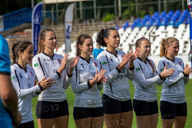 Fistball (Women) : Sopiga Porto Alegre against TSV Dennach (IFA 2024 Fistball World Tour Finals Mannheim, preliminary round match group A)