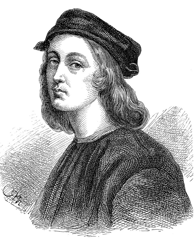 Raffaello Sanzio da Urbino, also known as Raphael da Urbino, Raffaello Sant, Raffaello Sanzio or Raphael for short, 6 April - 6 April 1520, was an Italian painter and architect. He is considered one of the most important artists of the Italian High Renaissance, Historical, digital reproduction of an original from the 19th century