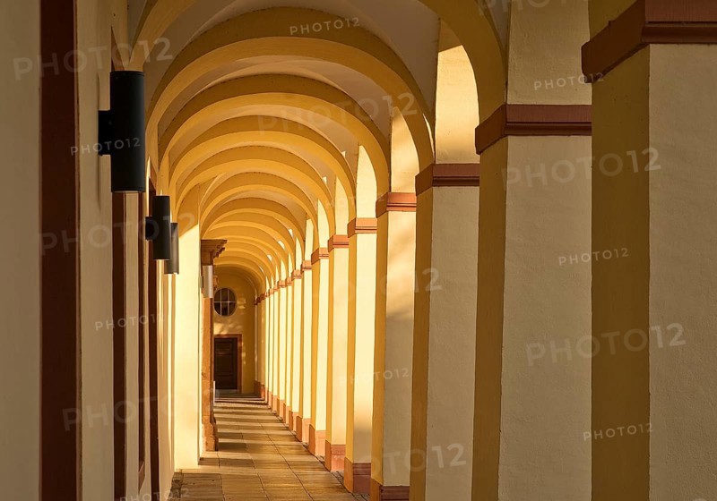 Lower Castle, arcade in the main building, Siegen, North Rhine-Westphalia, Germany, Europe