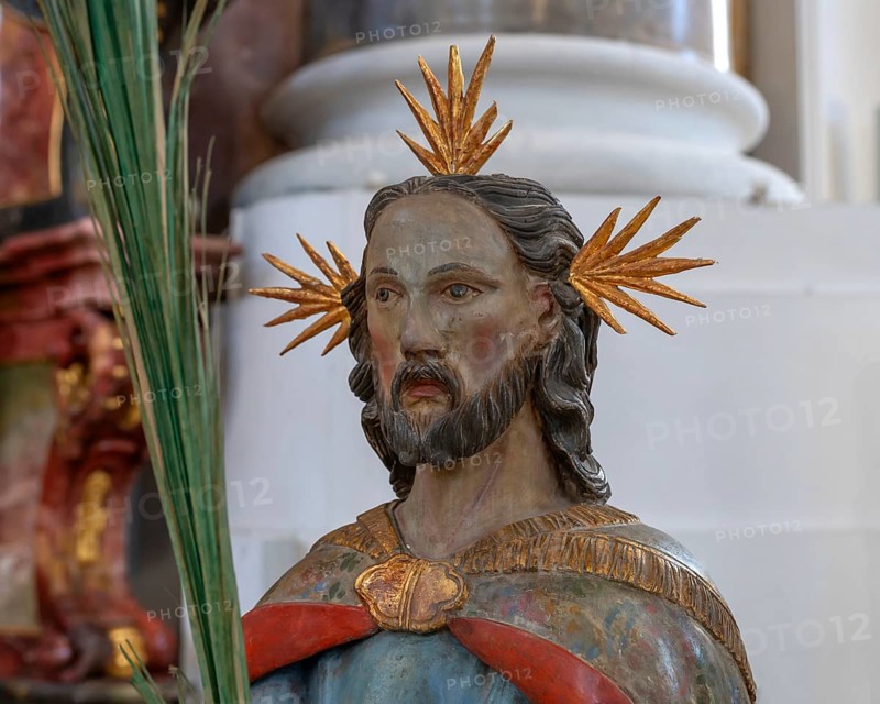 Palmesel, detail, in the Basilica of St Alexander and St Theodor, Sebastian-Kneipp-Straße 1, Ottobeuren, Unterallgäu, Bavaria, Germany, Europe
