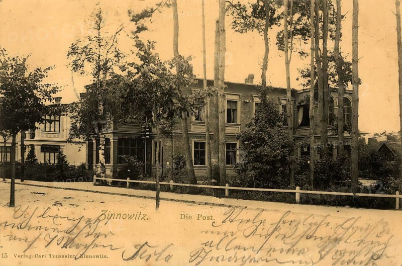 Historical postcard, picture postcard, Baltic resort Zinnowitz on Usedom, Mecklenburg-Vorpommern, Germany, digitally enhanced reproduction of an original from around 1900, picture postcard, Europe