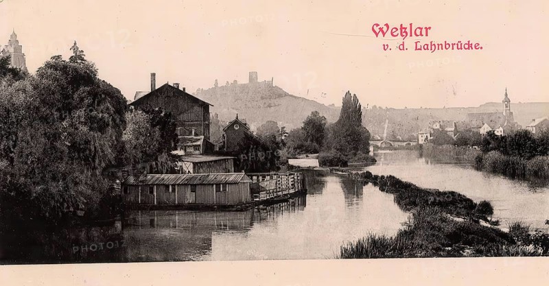 Historical postcard, picture postcard, Wetzlar an der Lahn, Hesse, Germany, digitally enhanced reproduction of an original from around 1900, picture postcard, Europe