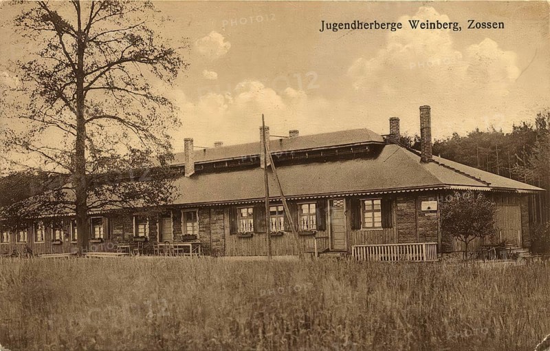 Historical postcard, picture postcard, youth hostel Zossen, Brandenburg, Germany, digitally enhanced reproduction of an original from around 1900, picture postcard, Europe