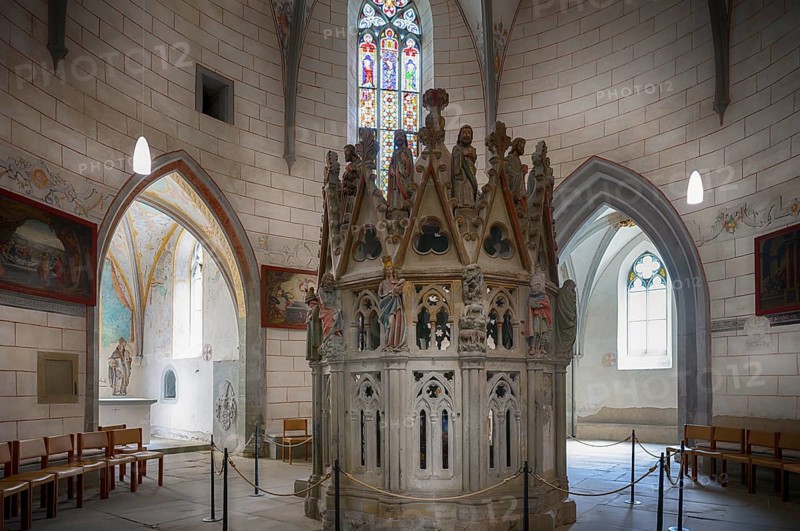 Interior view, Holy Sepulchre of the Mauritius Chapel, Mauritius Rotunda or Chapel of the Holy Sepulchre, Cathedral of Our Lady, Constance, Baden-Württemberg, Germany, Europe
