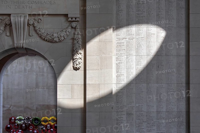 Menin Gate, Menenpoort, WW1 memorial for the missing soldiers of Commonwealth nations who died in Ypres Salient during First World War One, Belgium, Europe