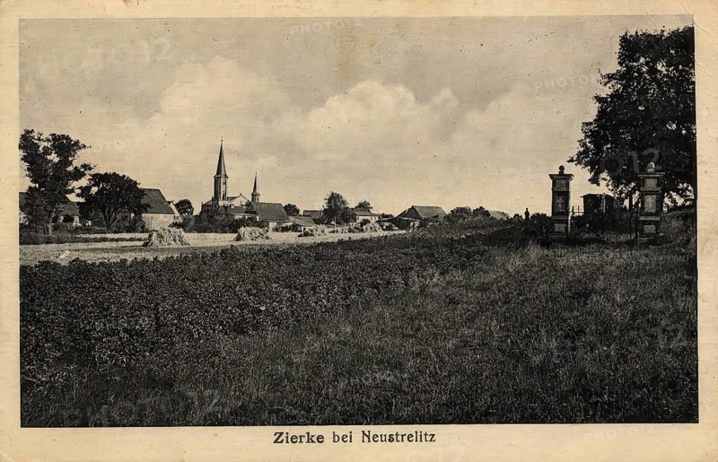 Historical postcard, picture postcard, Zierke near Neustrelitz, Mecklenburg-Vorpommern, Germany, digitally enhanced reproduction of an original from around 1900, picture postcard, Europe
