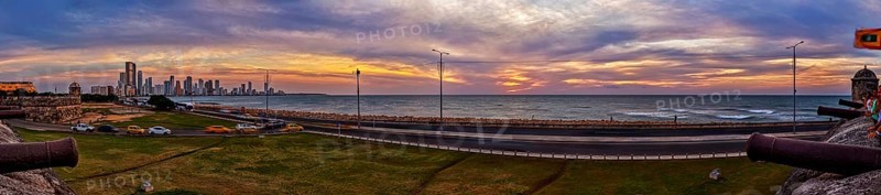 Skyline, Panorama, Cartagena, Colombia, South America