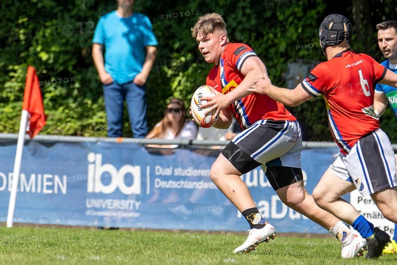 Heidelberg, 25.05.2024, Rugby 1st Bundesliga, Season 2023/24, Quarter-final: SC Neuenheim against Germania List (82:0)