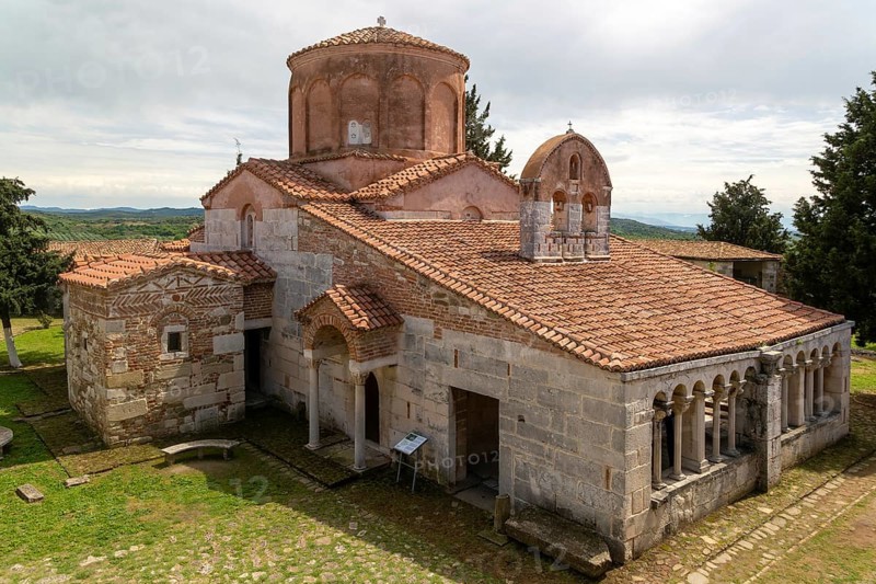 Monastery and Greek Orthodox church of the Virgin Mary, Apollonia Archaeological Park, Pojan, Albania, Europe