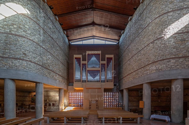 Organ of the Heilig Kreuz Church, opened in 1964, Jahnstr. 41, Weißenburg, Middle Franconia, Bavaria, Germany, Europe