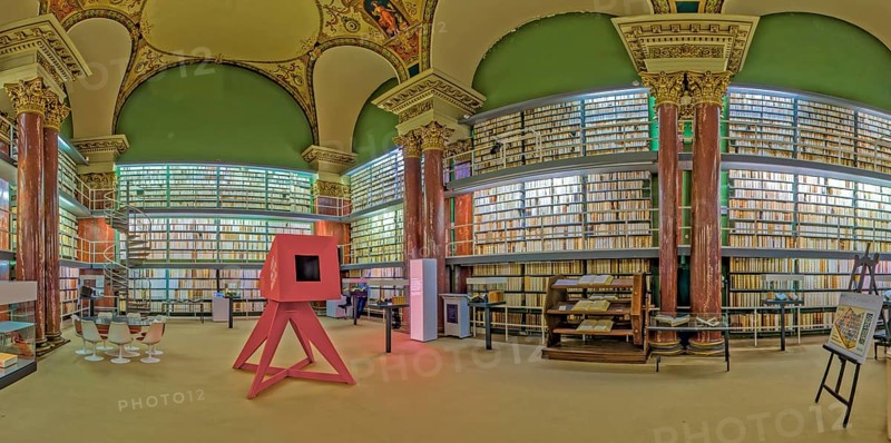 Herzog August Library Interior Panorama Wolfenbüttel Germany