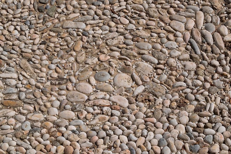 Pebble pavement, background, texture, Parikia, Paros, Cyclades, Greece, Europe