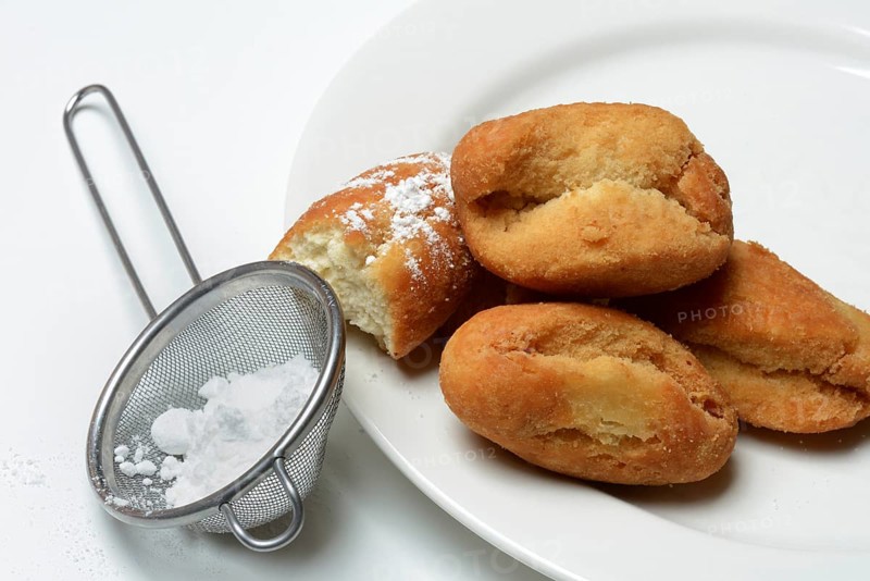 Schenkeli on a plate, sweet pastry for carnival time, Switzerland, Europe