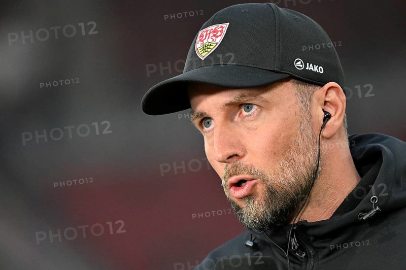 Coach Sebastian Hoeneß VfB Stuttgart Portrait MHPArena, MHP Arena Stuttgart, Baden-Württemberg, Germany, Europe