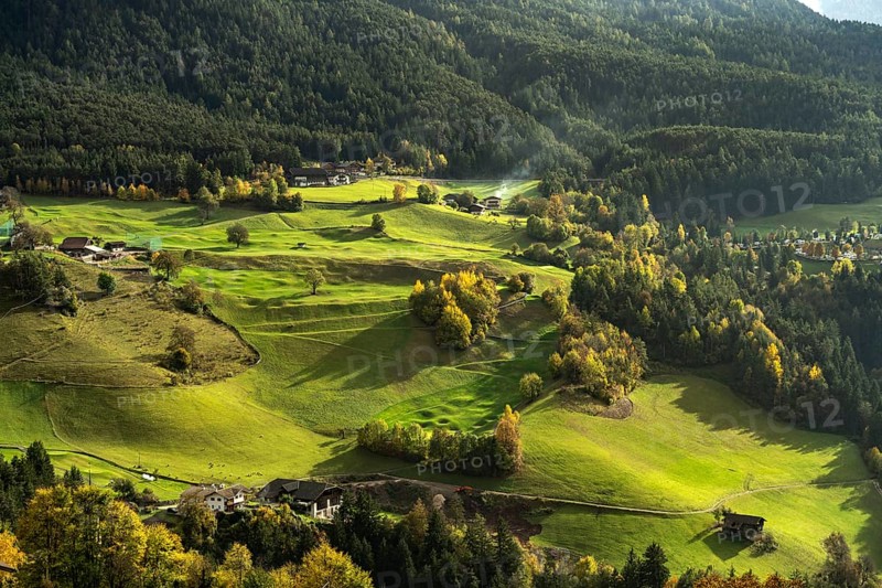 Landscape near St. Konstantin, Fiè allo Sciliar, South Tyrol, Italy, Europe