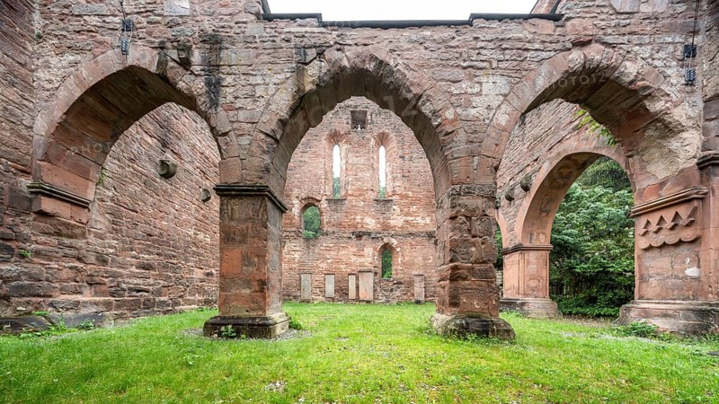 Ruins of the monastery church, former Cistercian nunnery, Stadtroda, Thuringia, Germany, Europe