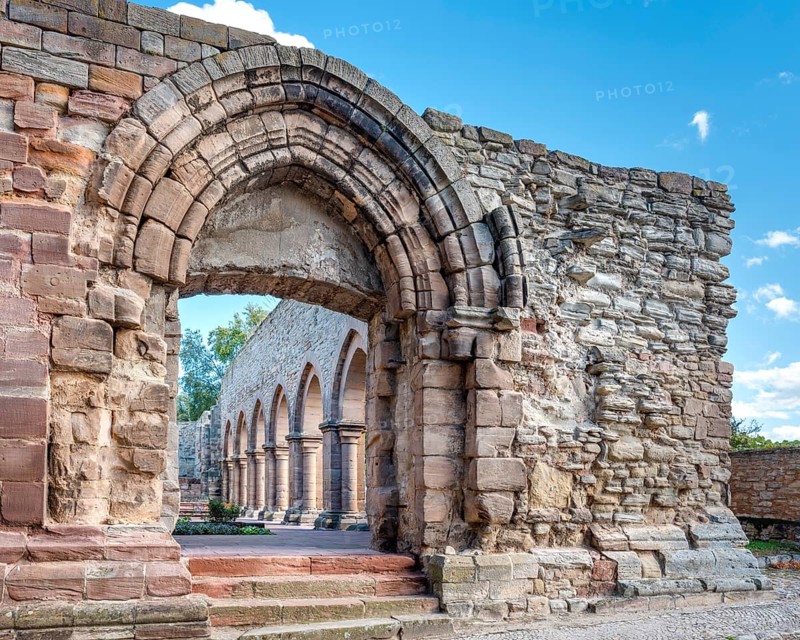 Ruins of the monastery church, Memleben Monastery and Imperial Palace, Memleben, Saxony-Anhalt, Germany, Europe