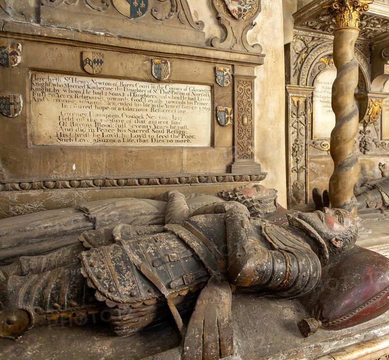 Sir Henry Newton d 1599, tomb monument, Bristol cathedral church, Bristol, England, UK