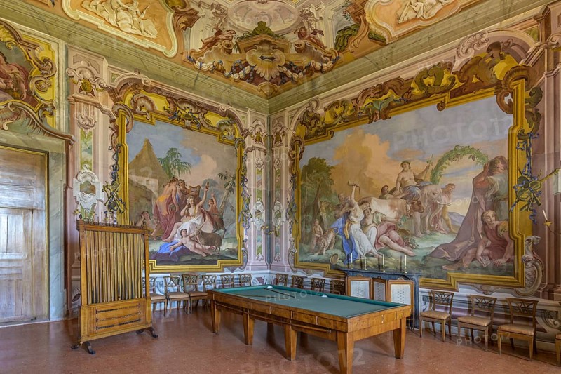 Interior of Villa Pisani, Stra, Province of Venice, Italy, Europe