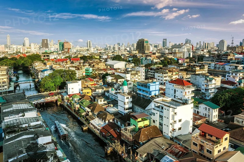 Aerial view of Bangkok, Thailand, Asia