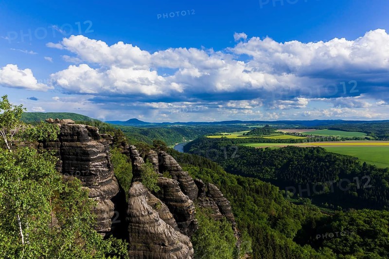 Schrammsteine in the Elbe Sandstone Mountains