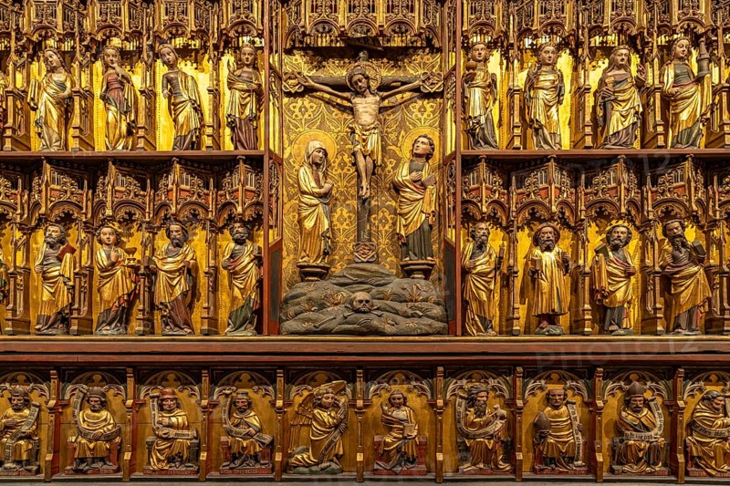 Detail of the Grabow Altarpiece in the Hamburger Kunsthalle, Hamburg, Germany, Europe